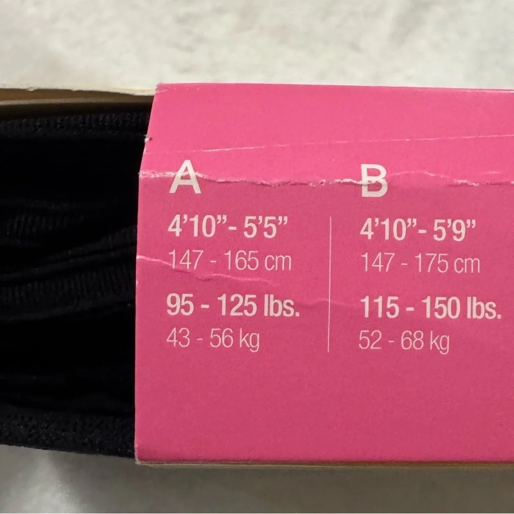 Lot of 2 Spanx Black Shaping Tights Size A
